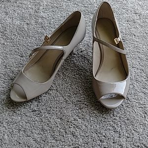 Calvin Klein open toed pumps